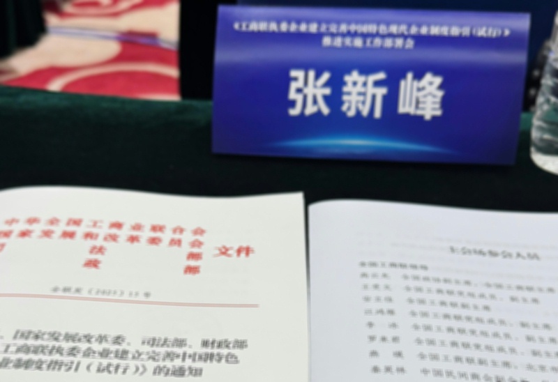 ZOBO香蕉视频在线播放张新峰出席全国工商联执委企业现代企业制度建设部署会